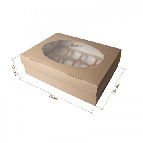 Коробка для капкейков ECO MUF 12